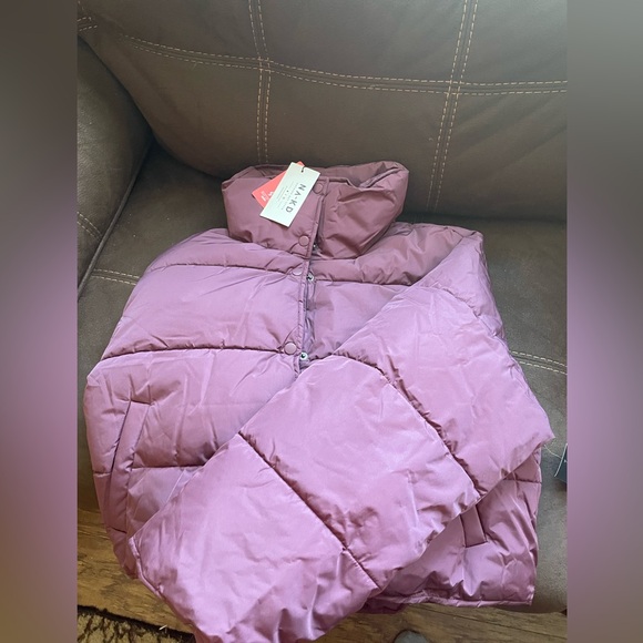 NA-KD Recycled Short Padded Press Button Jacket NWT - Picture 4 of 4